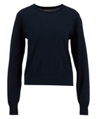 Barbour Navy Clover Knitted Jumper #Colour_Navy