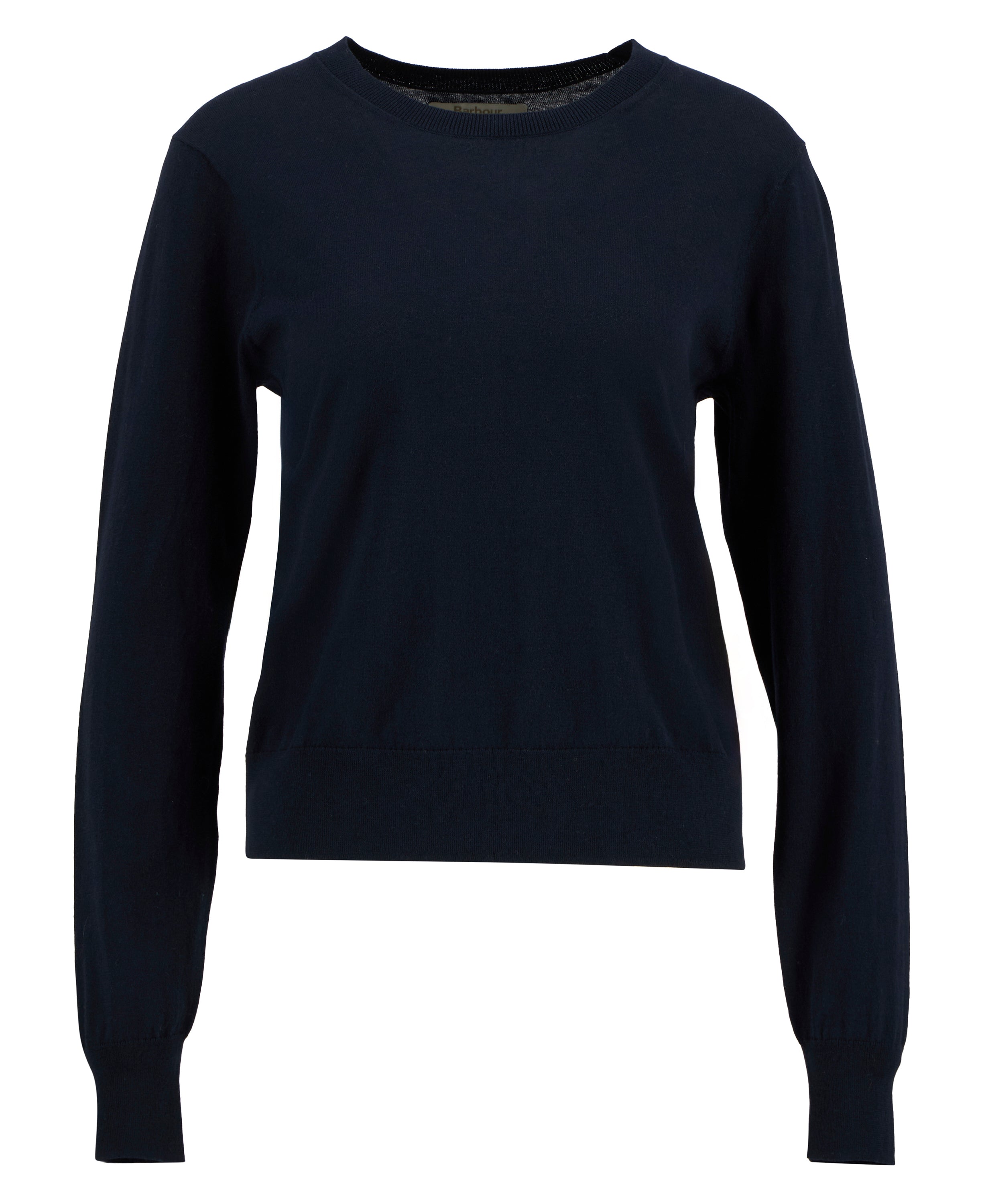 Barbour Navy Clover Knitted Jumper #Colour_Navy