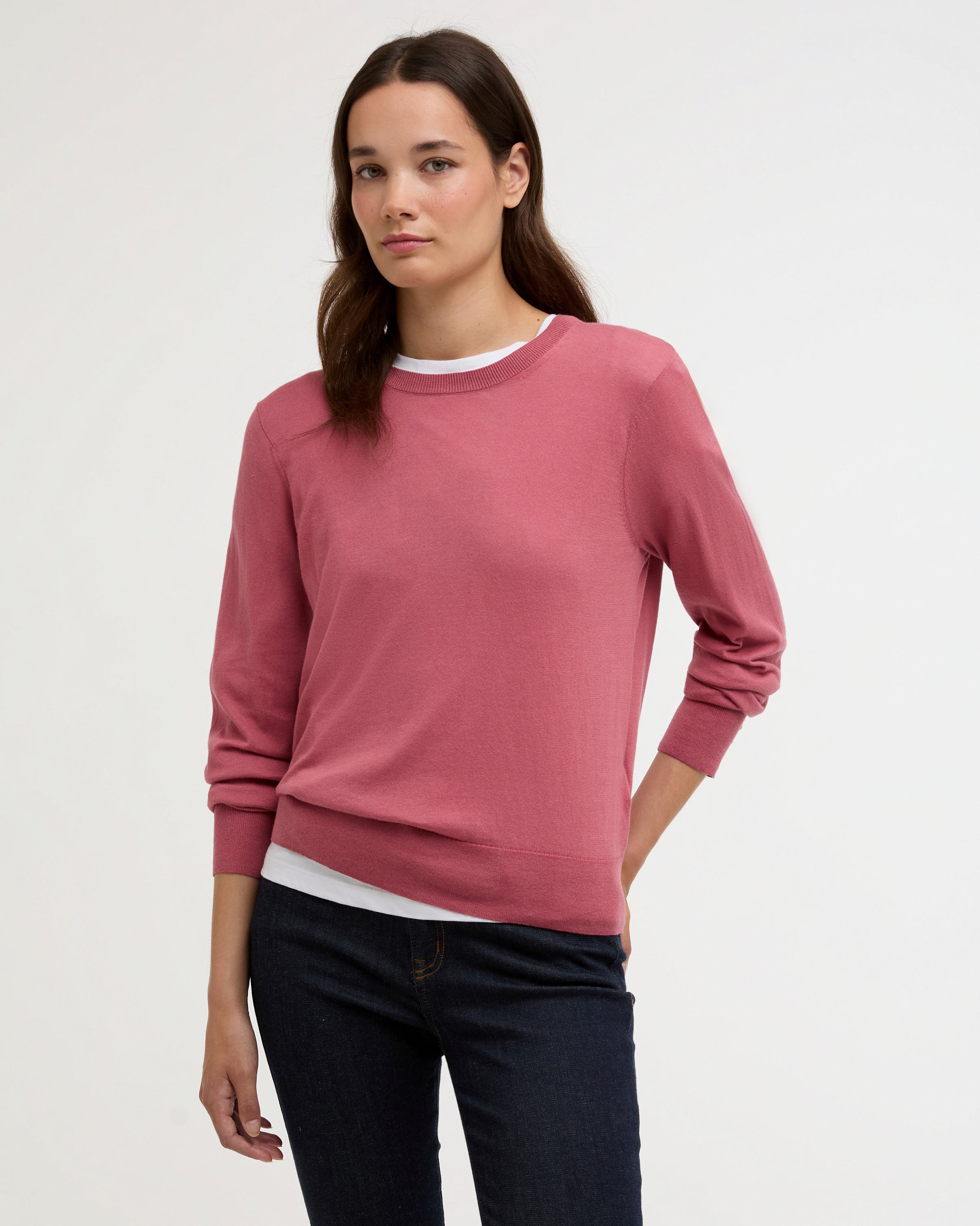 Barbour Wildberry Clover Knitted Jumper #Colour_Wildberry