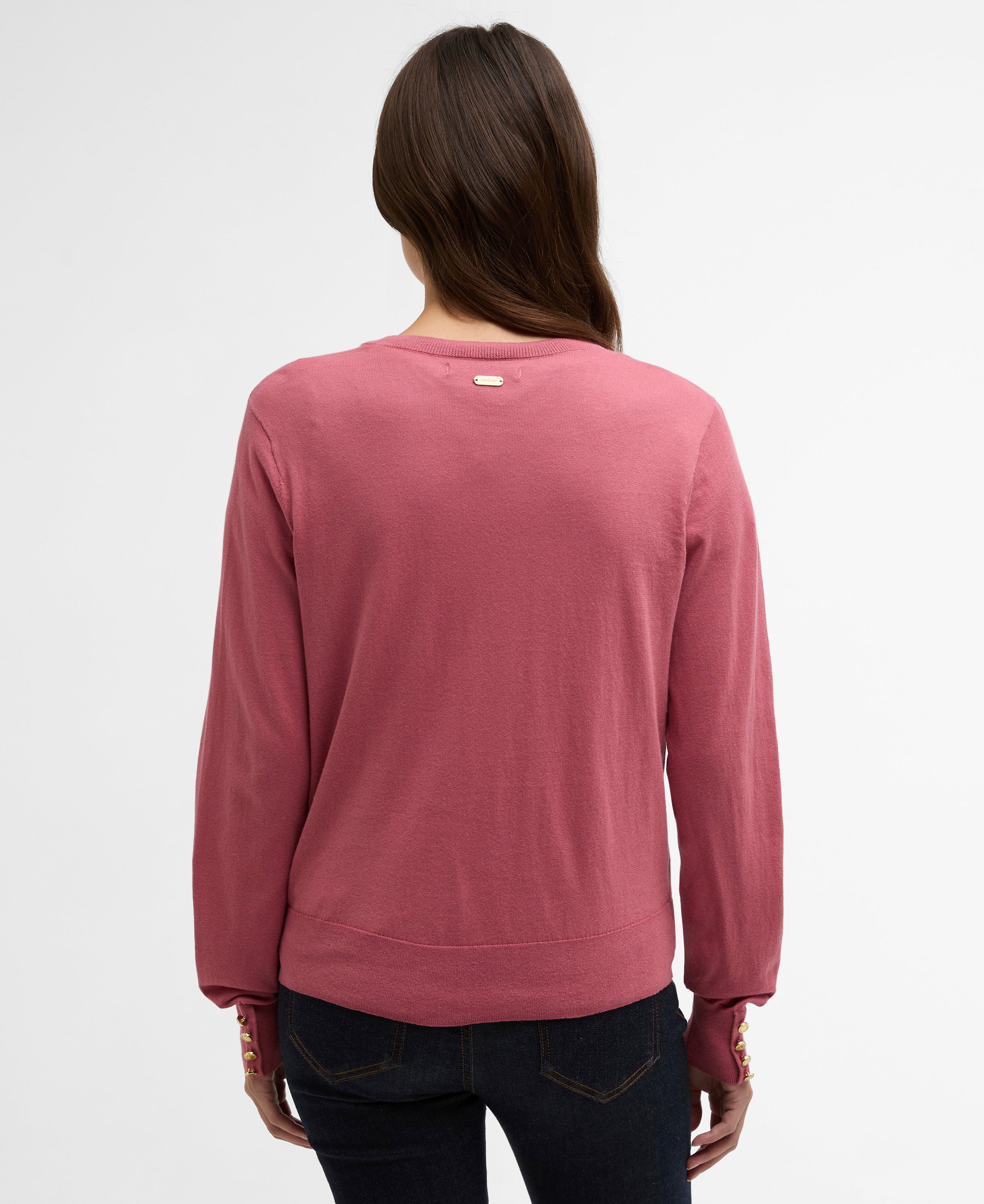Barbour Wildberry Clover Knitted Jumper #Colour_Wildberry