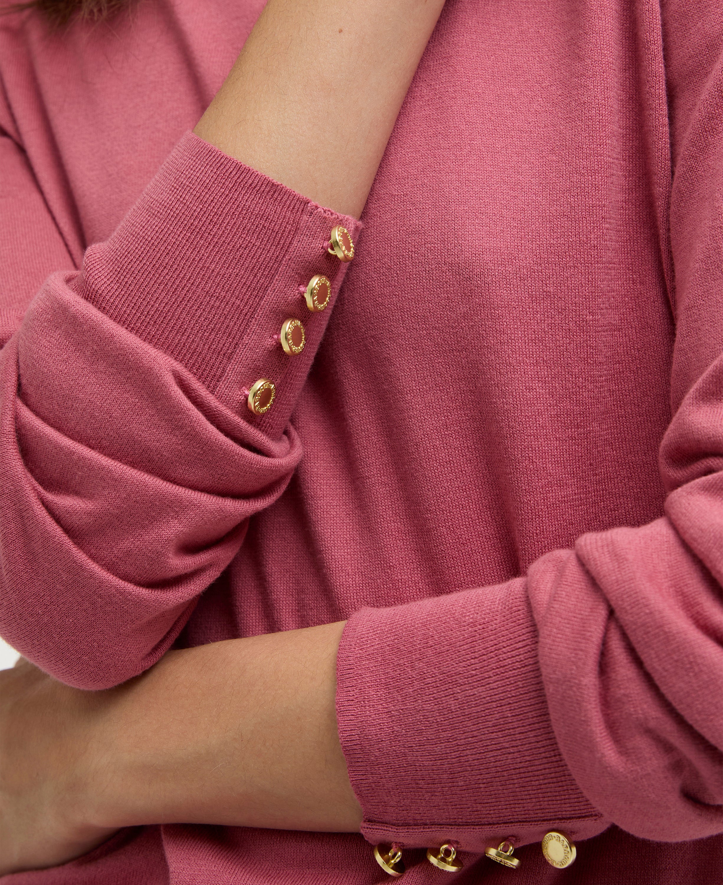 Barbour Wildberry Clover Knitted Jumper #Colour_Wildberry