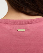 Barbour Wildberry Clover Knitted Jumper #Colour_Wildberry