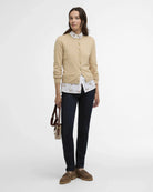 Barbour Safari Wisteria Knitted Cardigan #Colour_Safari