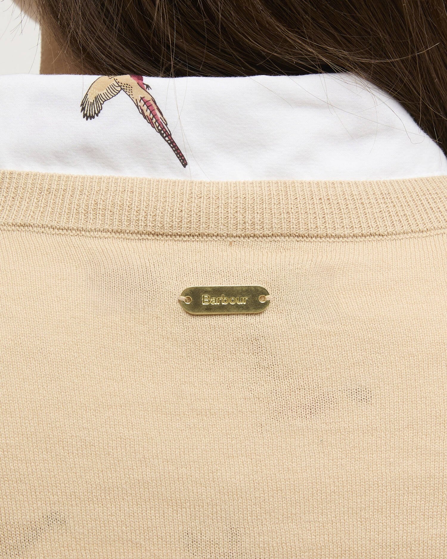 Barbour Safari Wisteria Knitted Cardigan #Colour_Safari