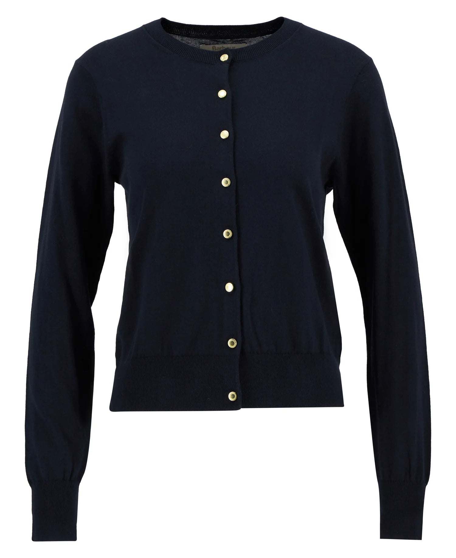 Barbour Navy Wisteria Knitted Cardigan #Colour_Navy