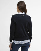 Barbour Navy Wisteria Knitted Cardigan #Colour_Navy