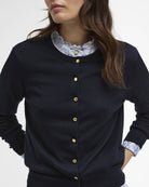 Barbour Navy Wisteria Knitted Cardigan #Colour_Navy