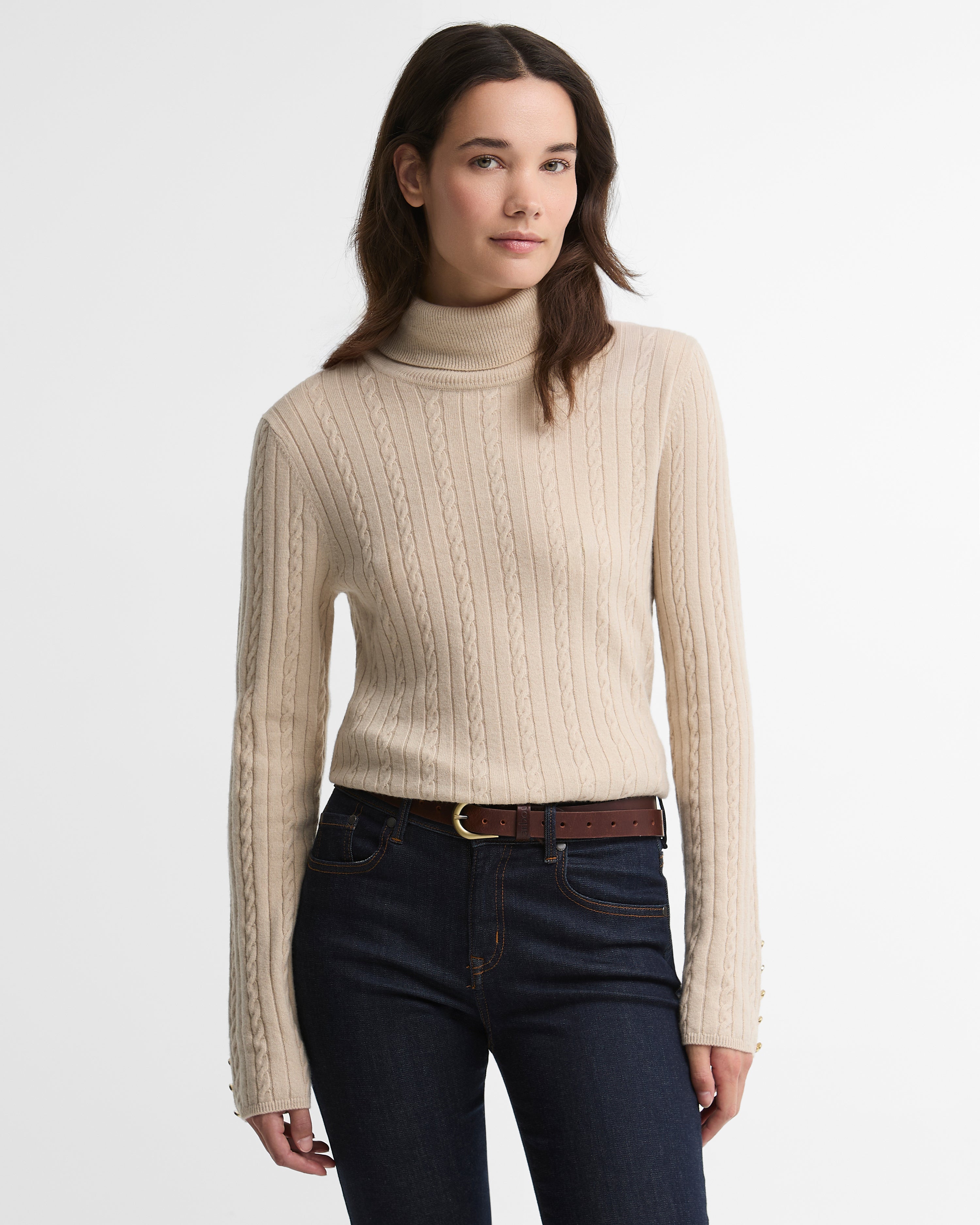 Barbour Georgette Knitted Jumper #Colour_Birch
