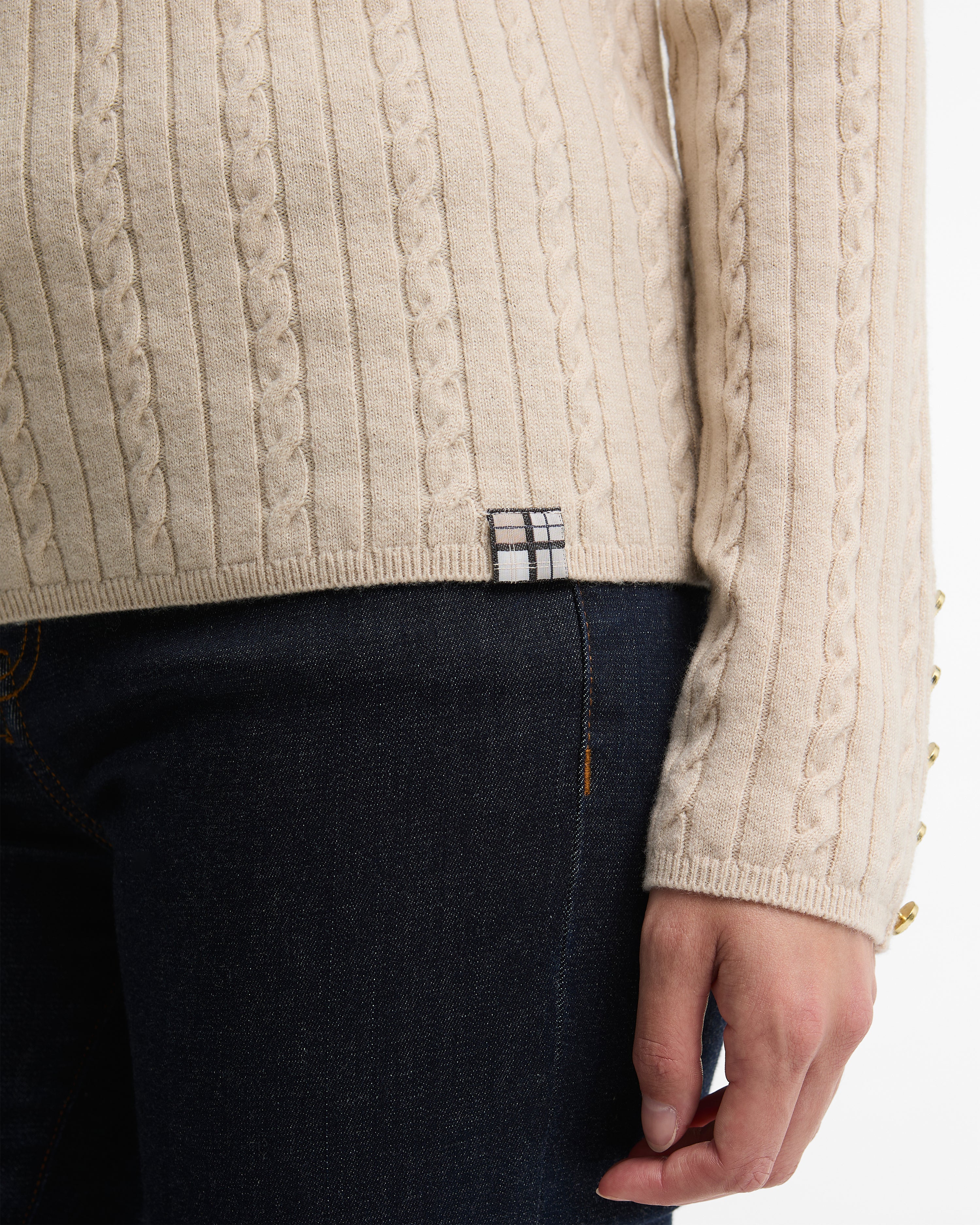 Barbour Georgette Knitted Jumper #Colour_Birch