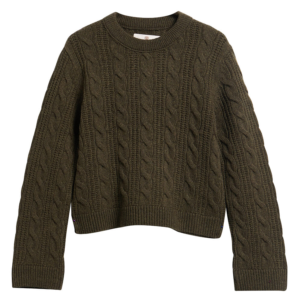Barbour Joan Knitted Jumper #Colour_Olive