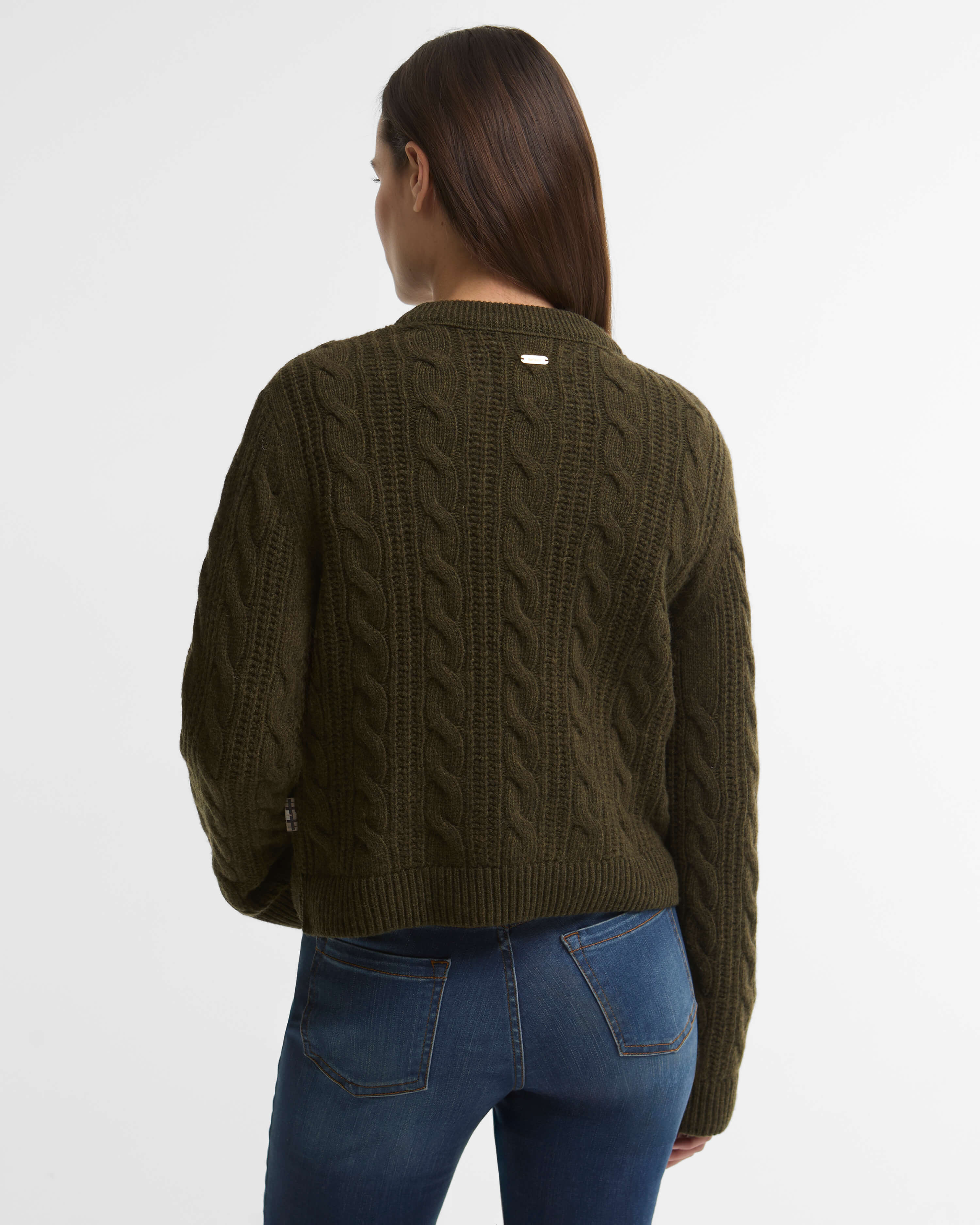 Barbour Joan Knitted Jumper #Colour_Olive