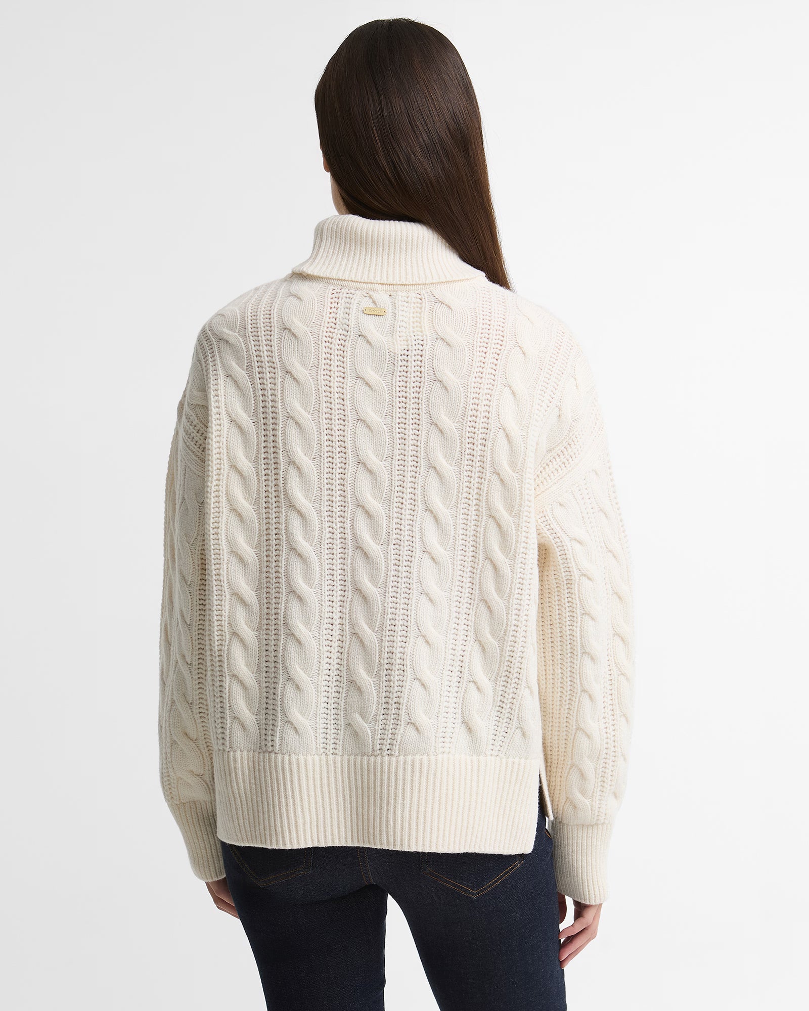 Barbour Agatha Knitted Jumper #Colour_Ecru