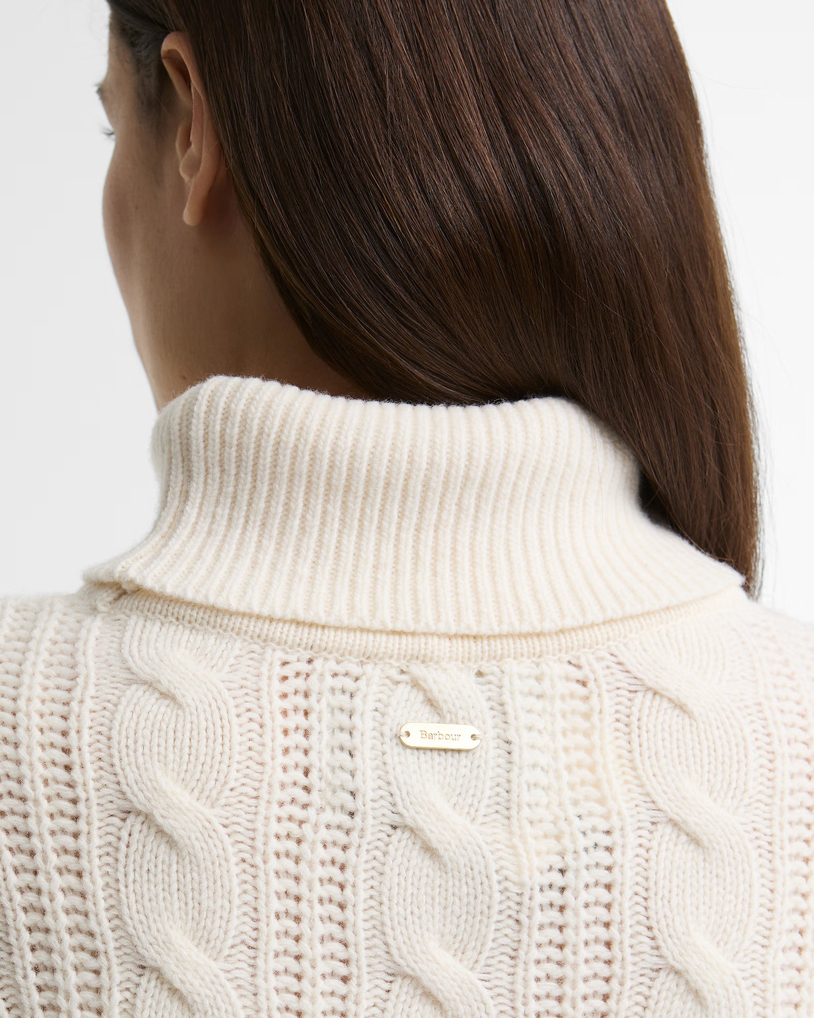 Barbour Agatha Knitted Jumper #Colour_Ecru