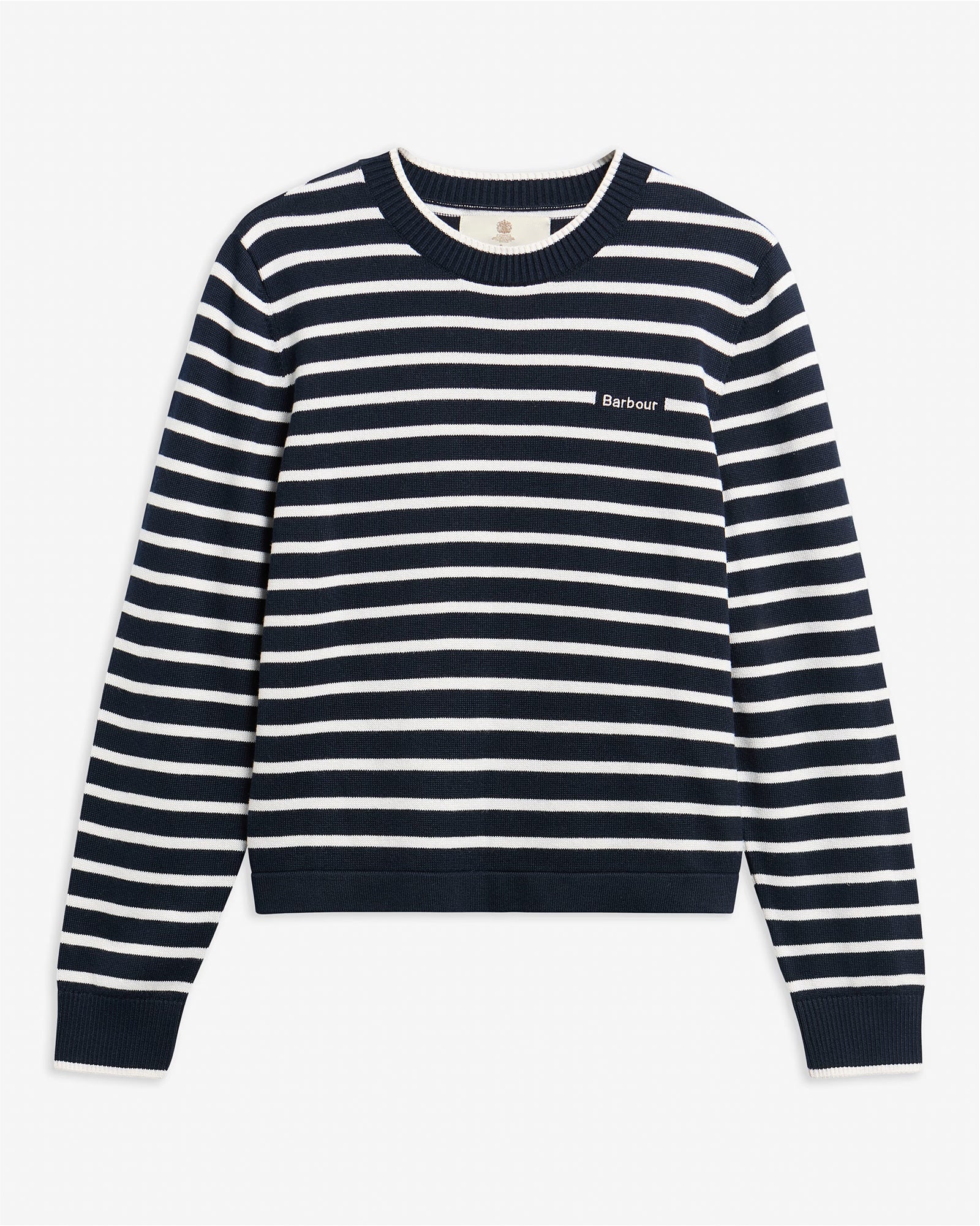 Barbour Emmy Knitted Jumper #Colour_Dark Navy Stripe