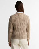Barbour Ashdown Cable Knitted Jumper #Colour_Honey