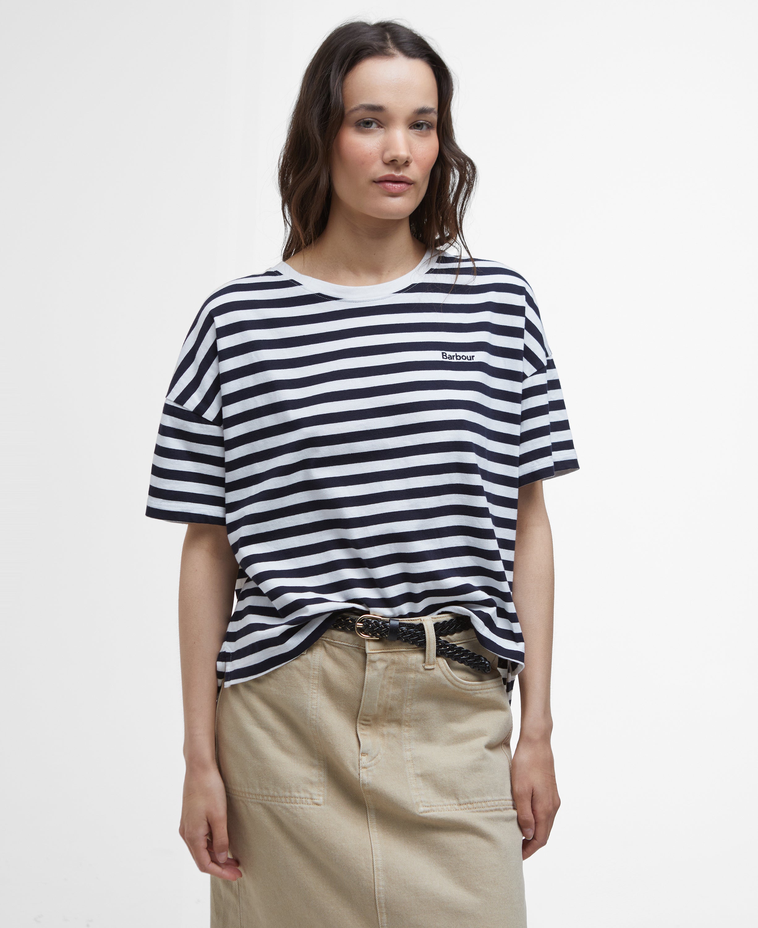Barbour Navy Stripe Adria Top #Colour_Navy Stripe
