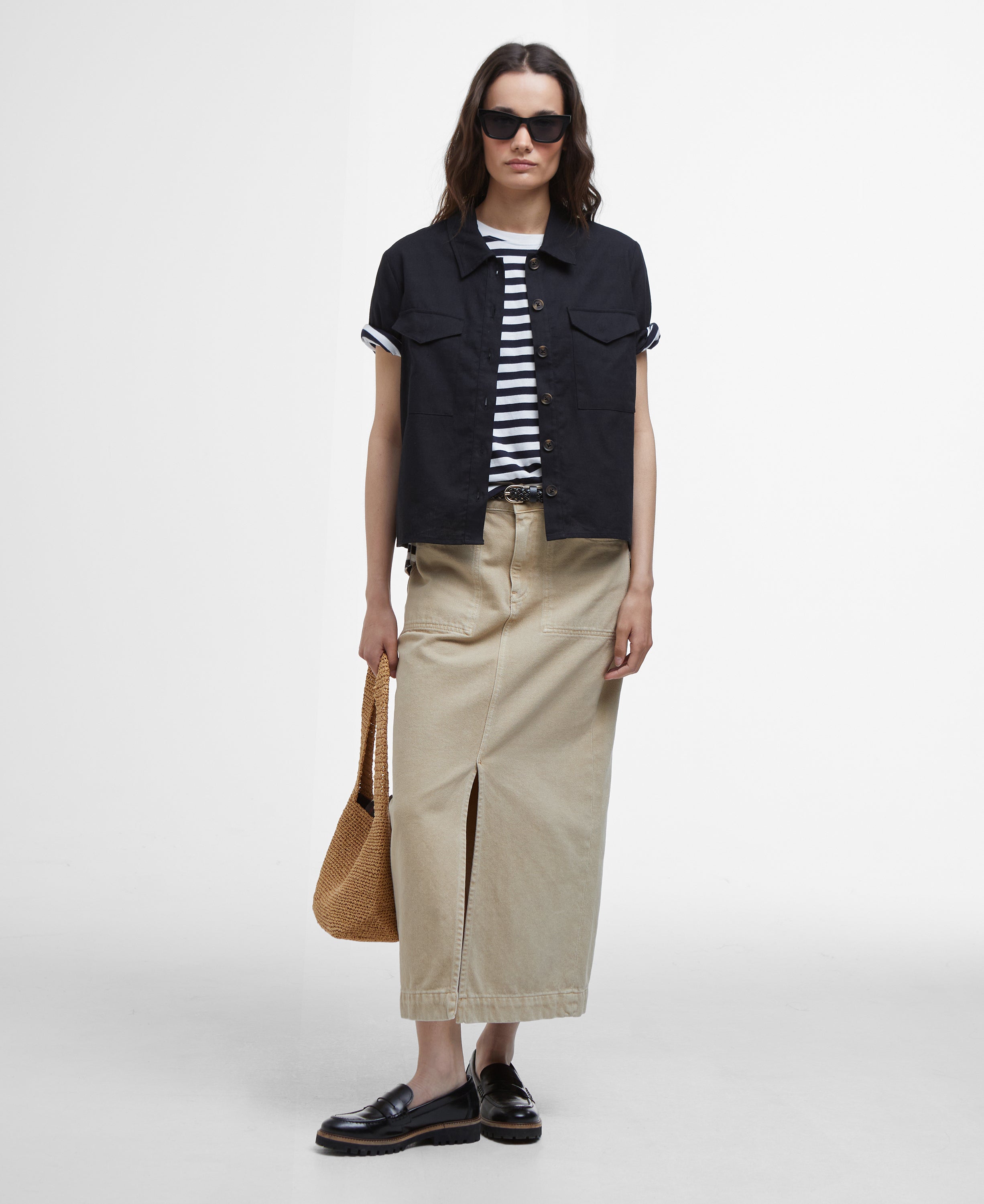 Barbour Navy Stripe Adria Top #Colour_Navy Stripe
