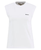 Barbour White Rowane Sleeveless Top #Colour_White