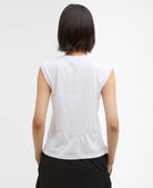 Barbour White Rowane Sleeveless Top #Colour_White