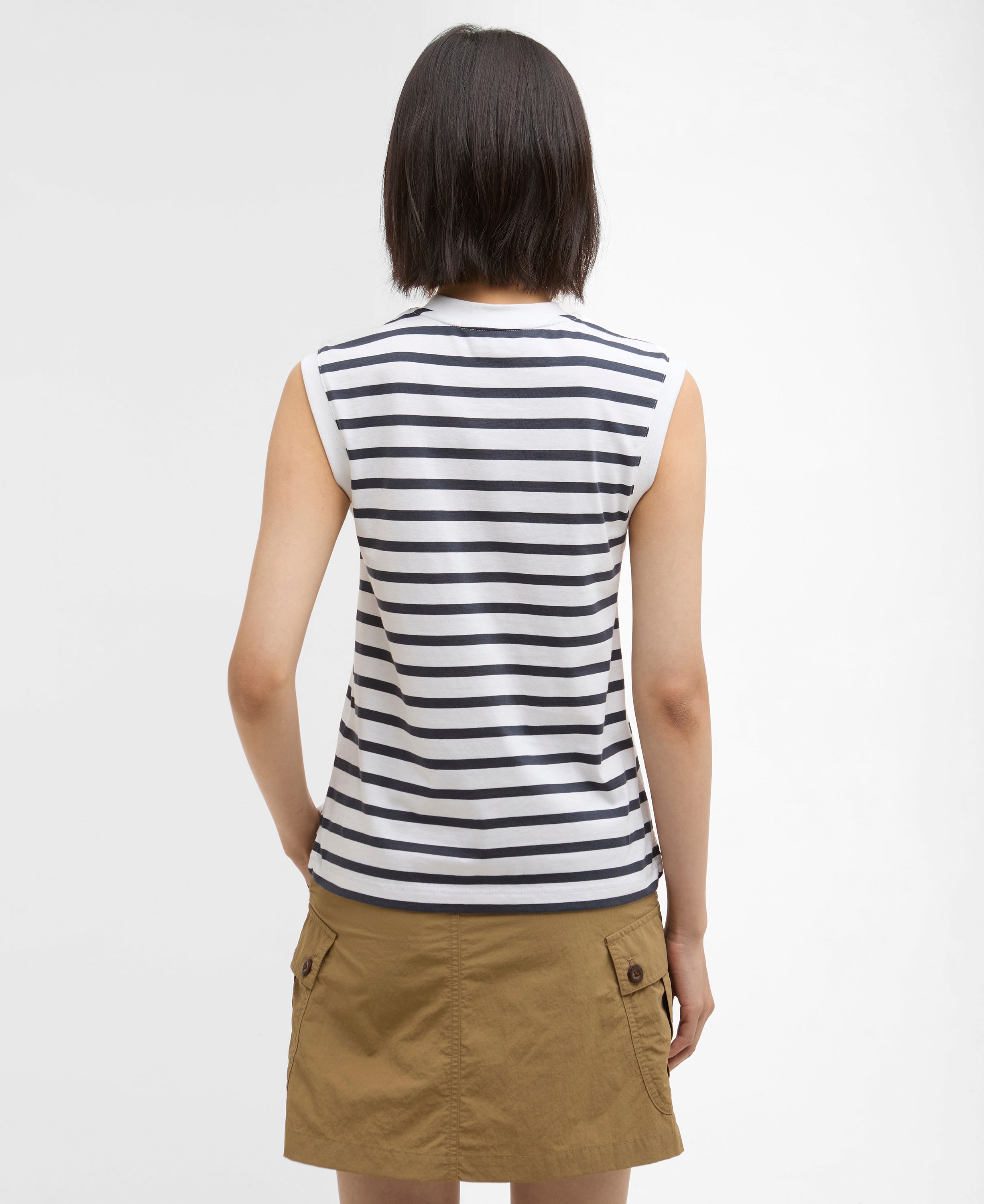 Barbour India Ink Stripe Debbie Striped Sleeveless Top #Colour_India Ink Stripe