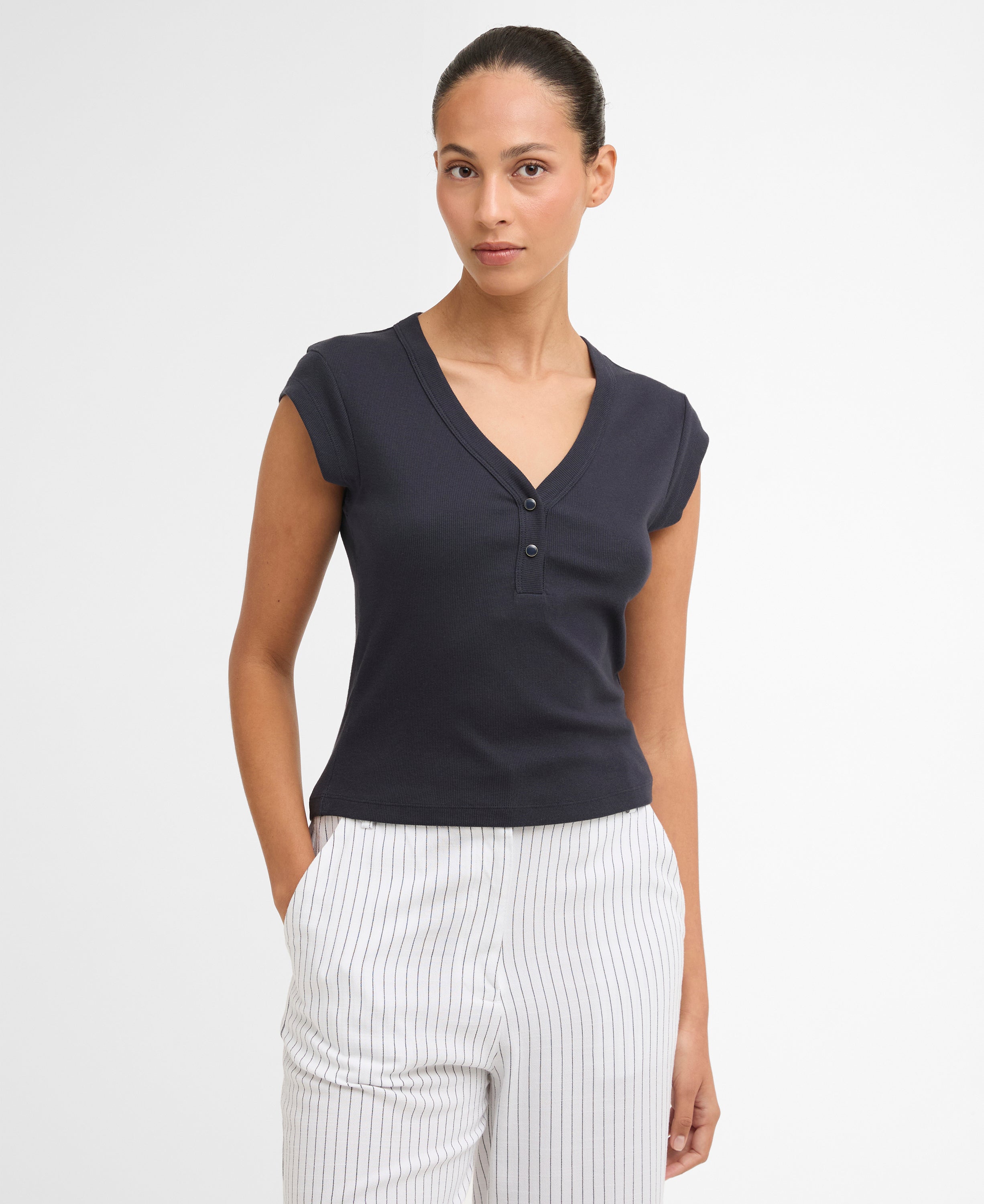 Barbour Dark Navy Verona Top #Colour_Dark Navy
