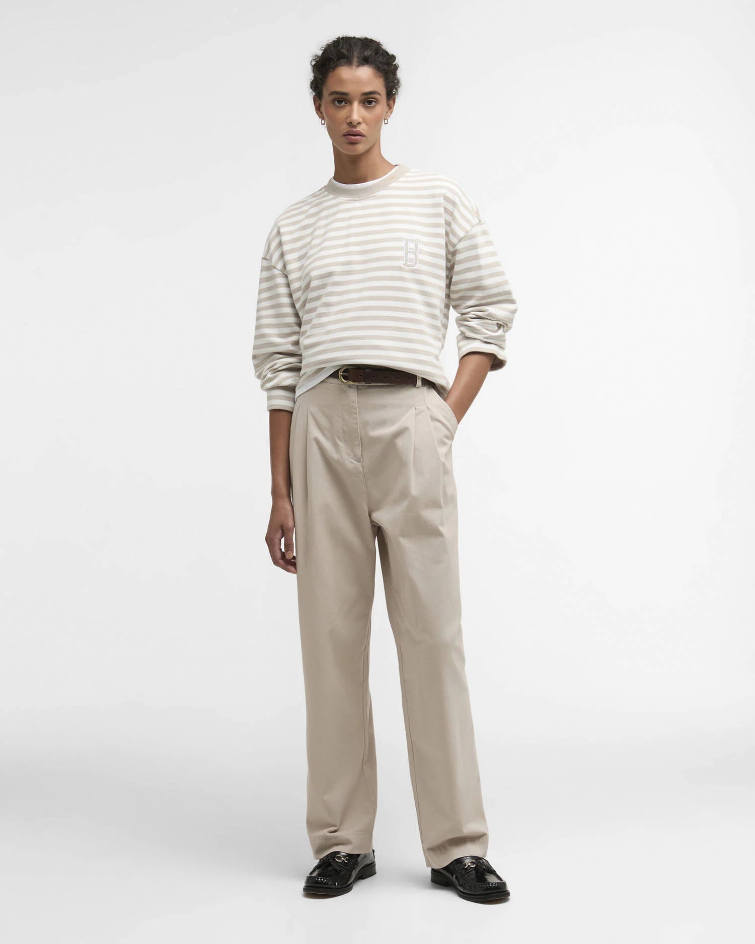 Barbour Mist Stripe Gabby Sweatshirt #Colour_Mist Stripe