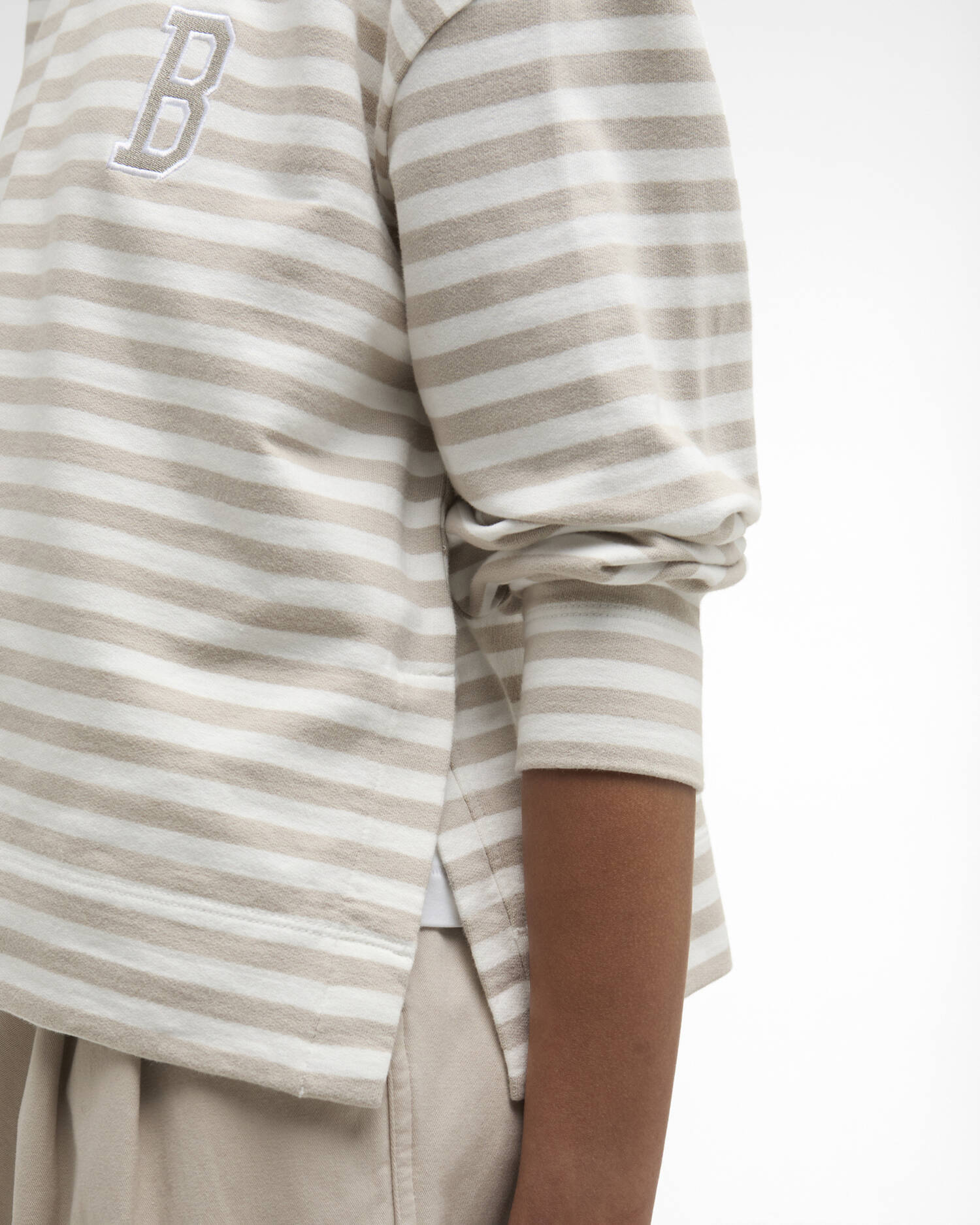 Barbour Mist Stripe Gabby Sweatshirt #Colour_Mist Stripe