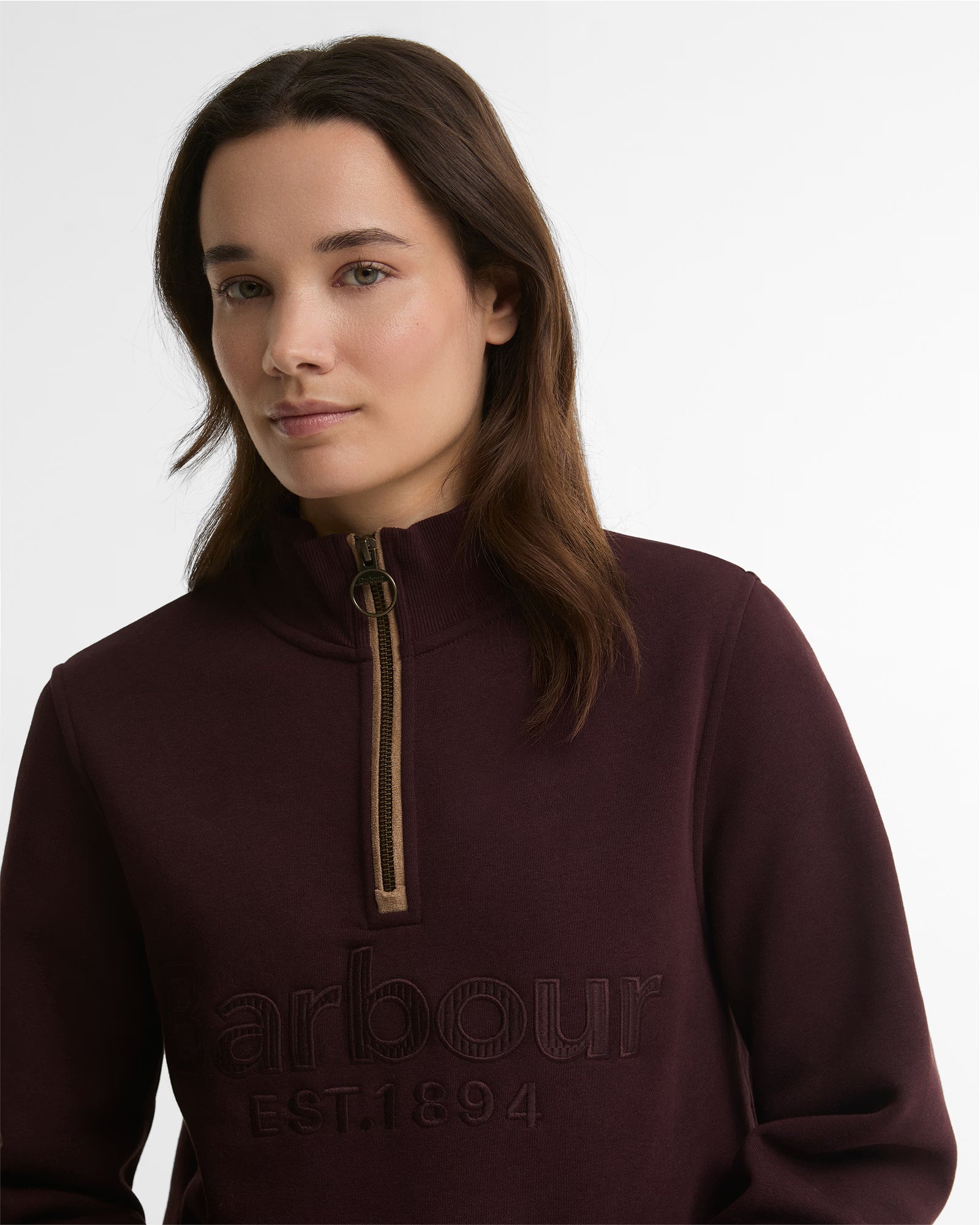 Barbour Cynthia Half Zip Sweatshirt #Colour_Fig