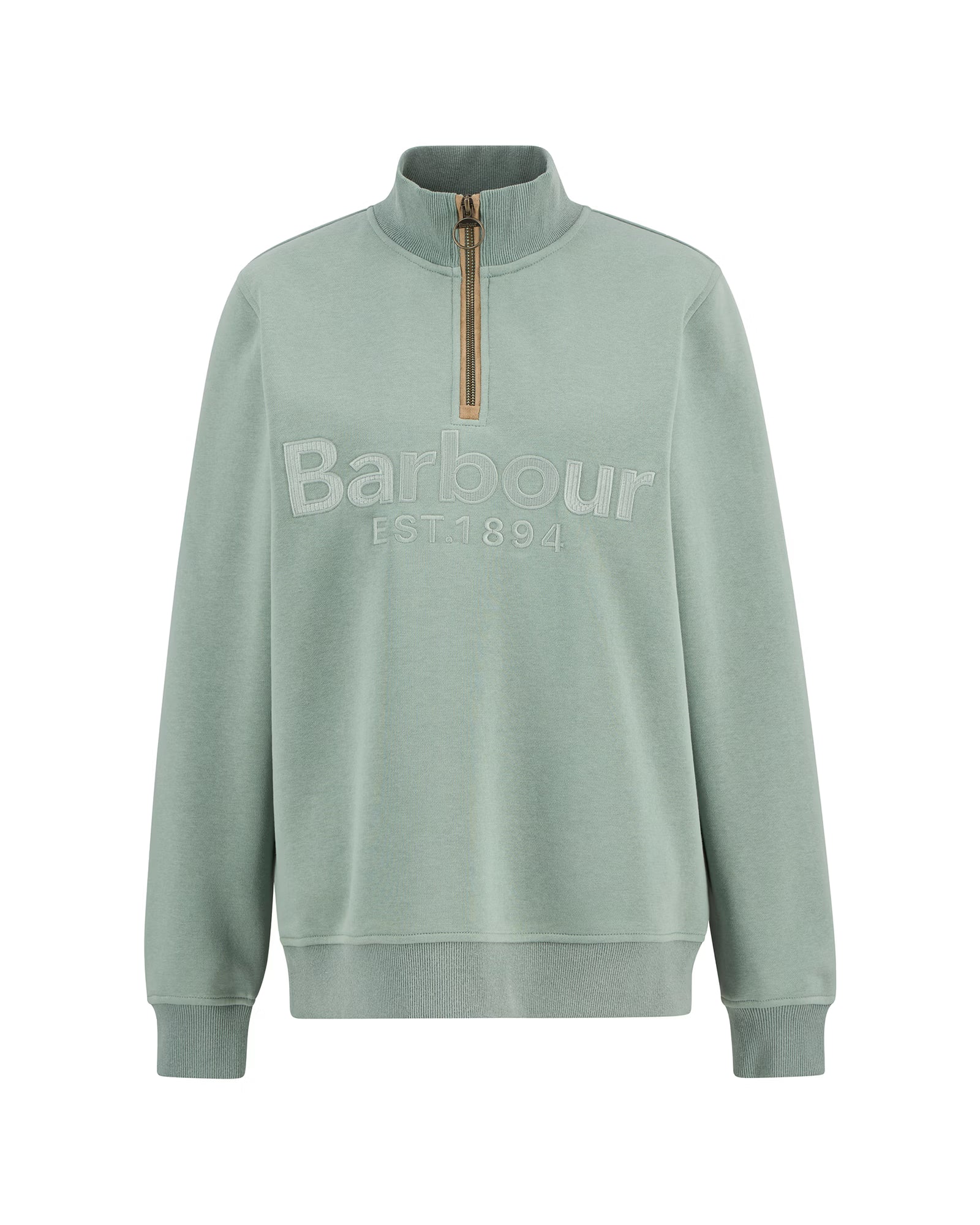 Barbour Cynthia Half Zip Sweatshirt #Colour_Blue Sage