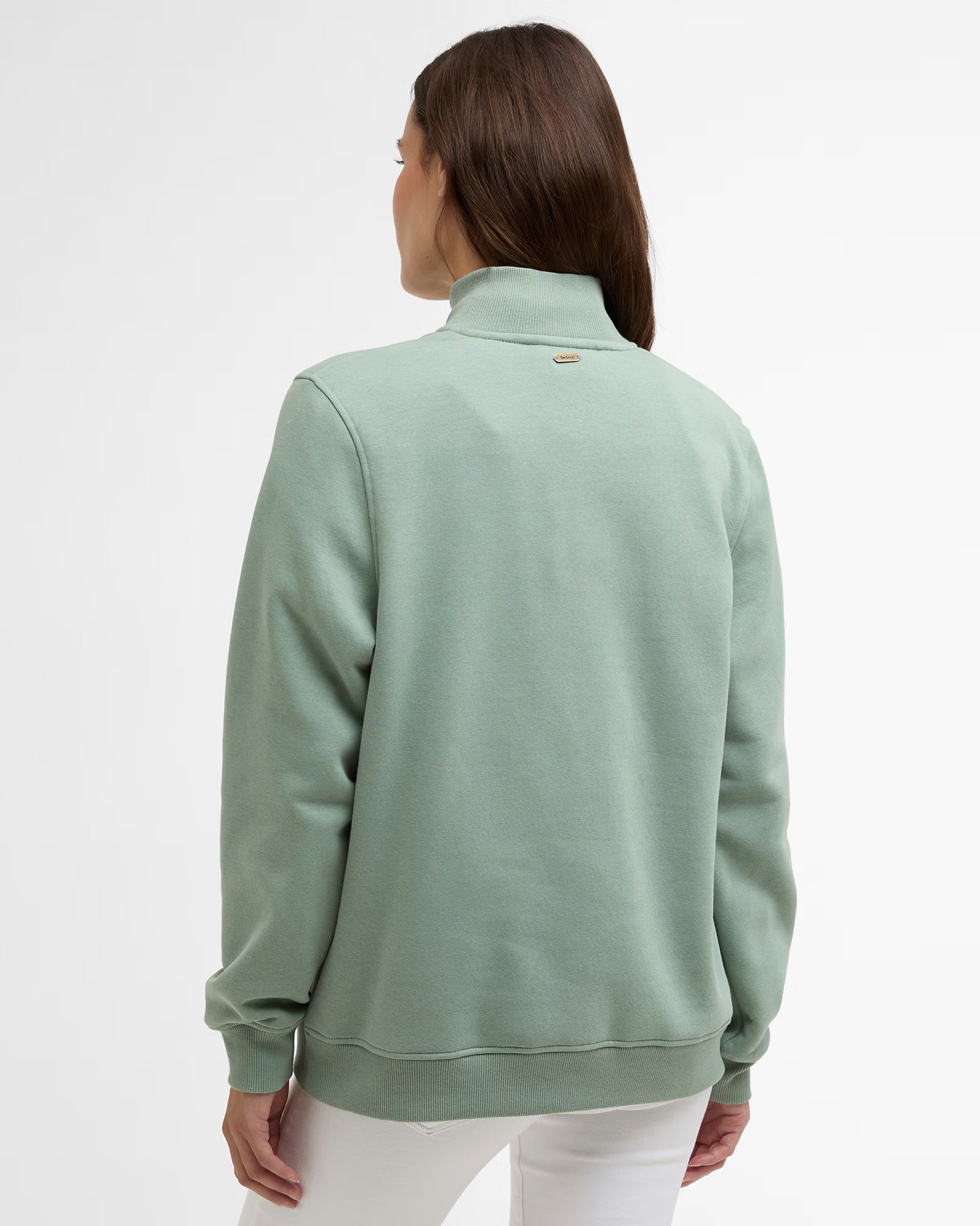 Barbour Cynthia Half Zip Sweatshirt #Colour_Blue Sage