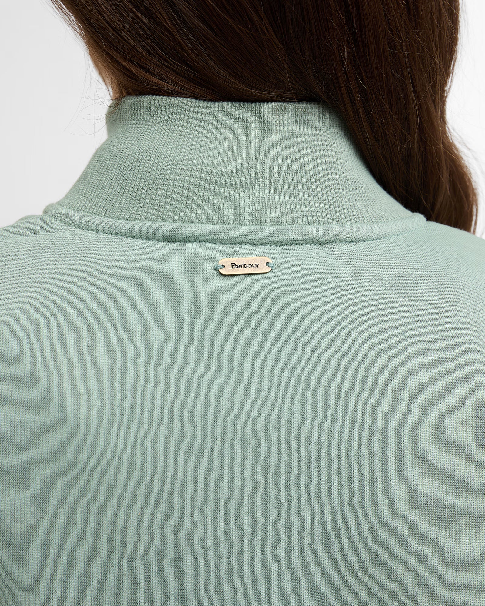 Barbour Cynthia Half Zip Sweatshirt #Colour_Blue Sage