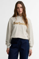 Barbour Hartland Hoodie #Colour_Cloud Marl/Warm Trench