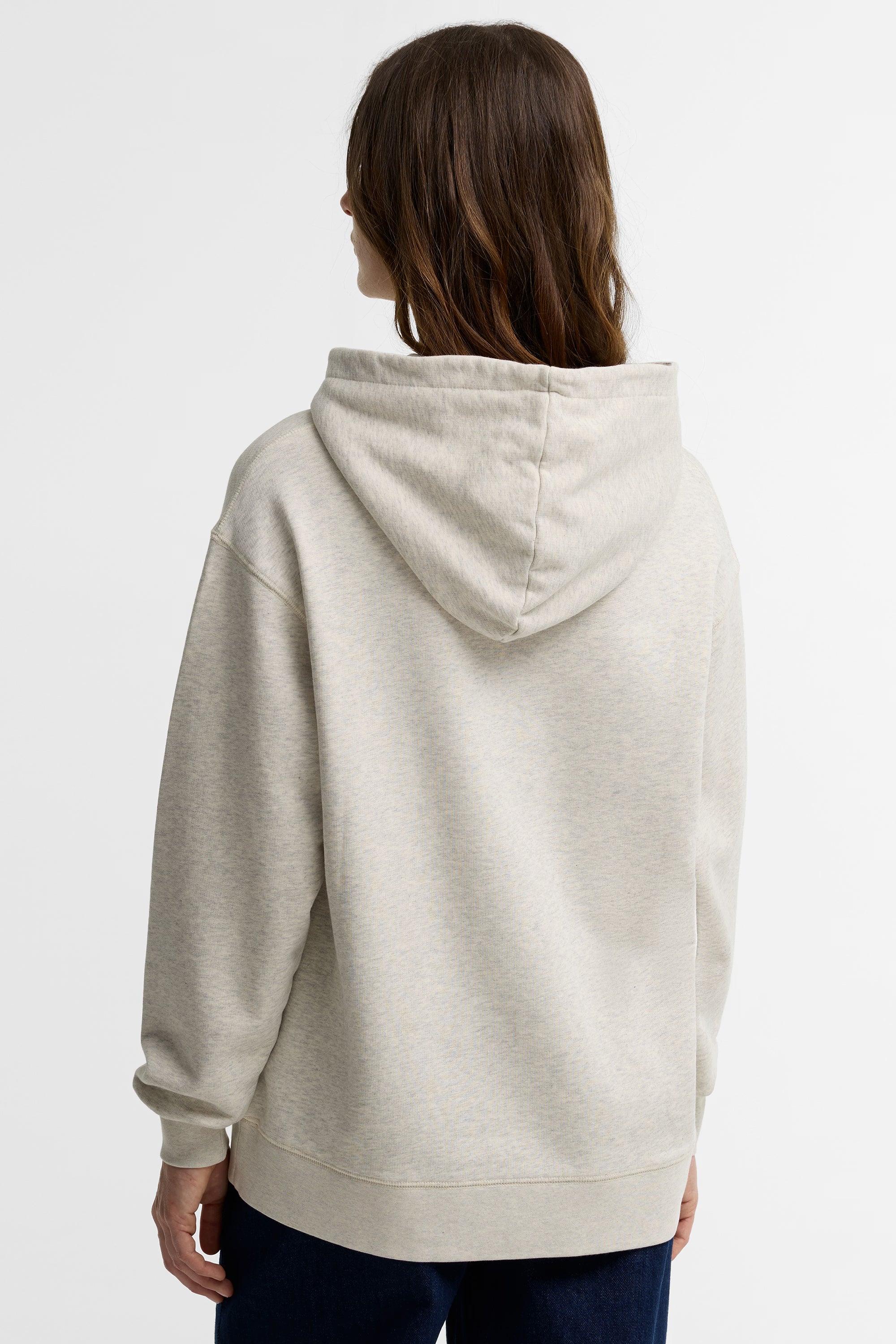 Barbour Hartland Hoodie #Colour_Cloud Marl/Warm Trench