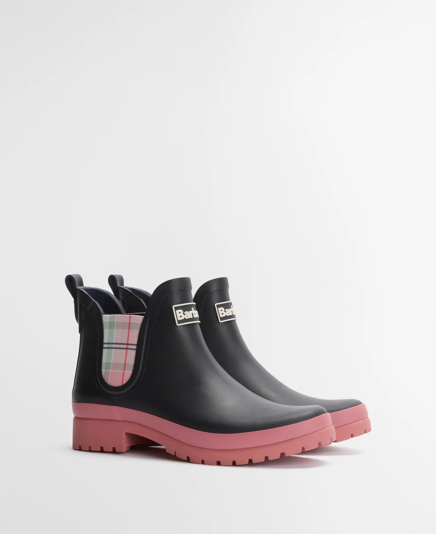 Barbour Navy/Cherry Blossom Mallow Chelsea Welly #Colour_Navy/Cherry Blossom