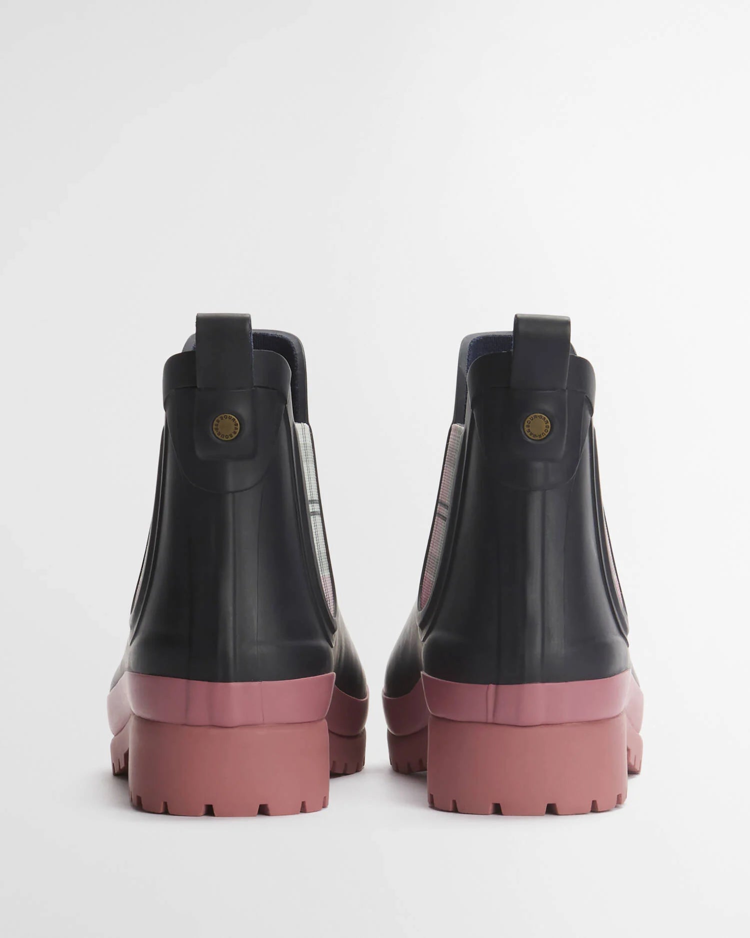 Barbour Navy/Cherry Blossom Mallow Chelsea Welly #Colour_Navy/Cherry Blossom