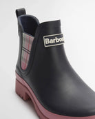 Barbour Navy/Cherry Blossom Mallow Chelsea Welly #Colour_Navy/Cherry Blossom
