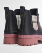 Barbour Navy/Cherry Blossom Mallow Chelsea Welly #Colour_Navy/Cherry Blossom