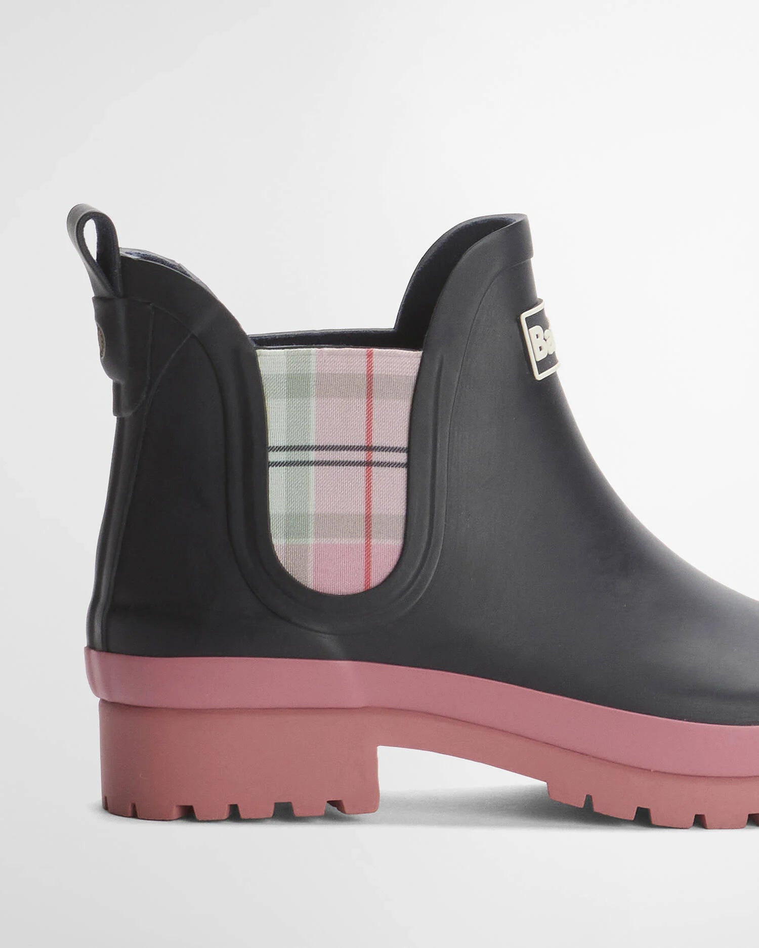 Barbour Navy/Cherry Blossom Mallow Chelsea Welly #Colour_Navy/Cherry Blossom