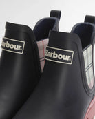 Barbour Navy/Cherry Blossom Mallow Chelsea Welly #Colour_Navy/Cherry Blossom
