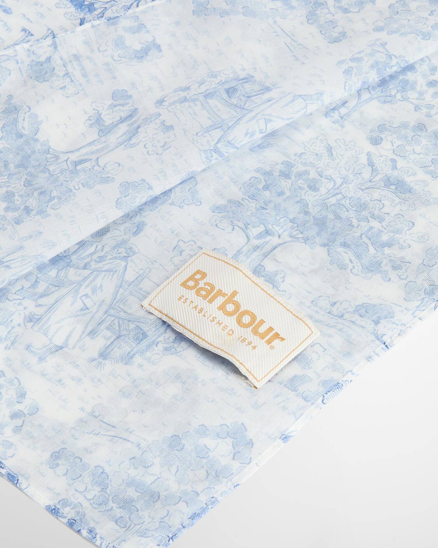 Barbour White Wisteria Scarf #Colour_White