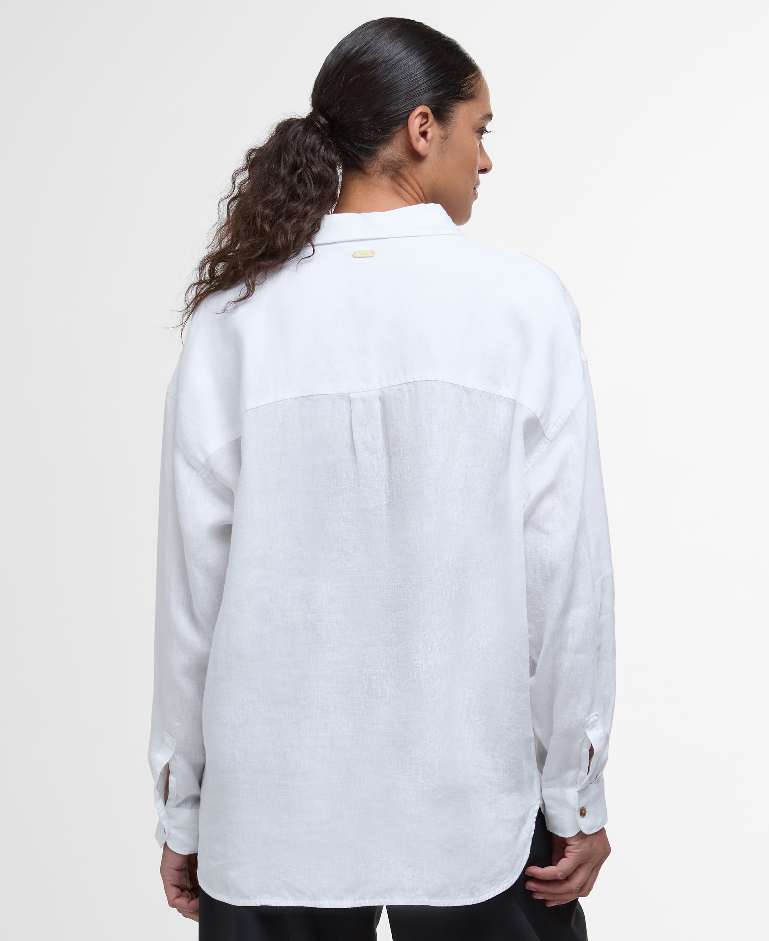 Barbour White/Safari Dress Tartan Hampton Shirt #Colour_White/Safari Dress Tartan