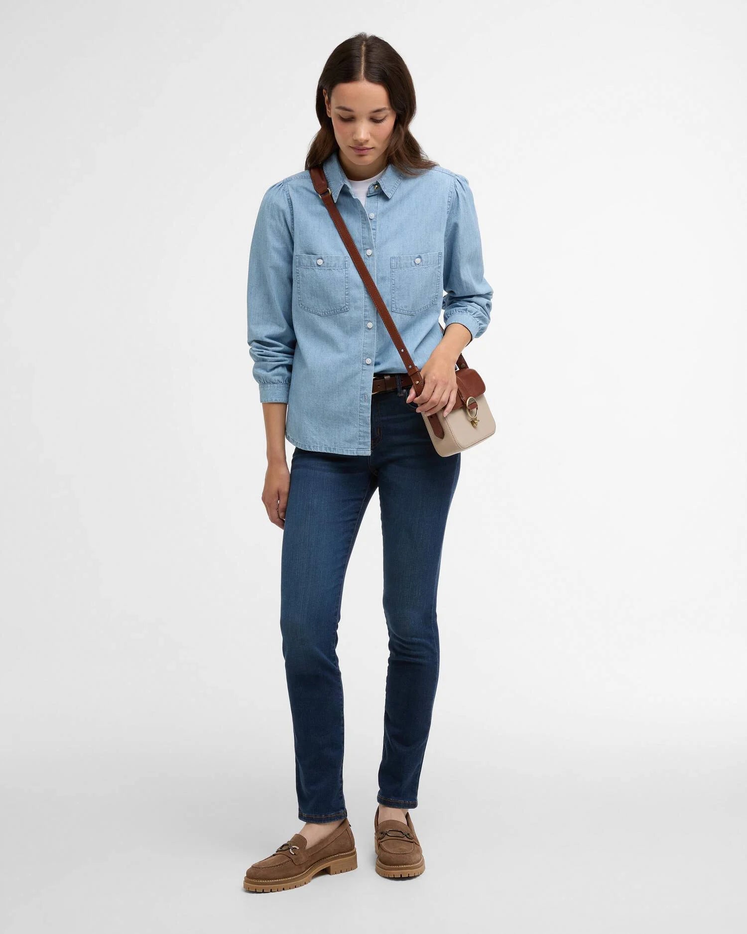 Barbour Chambray Zaria Shirt #Colour_Chambray
