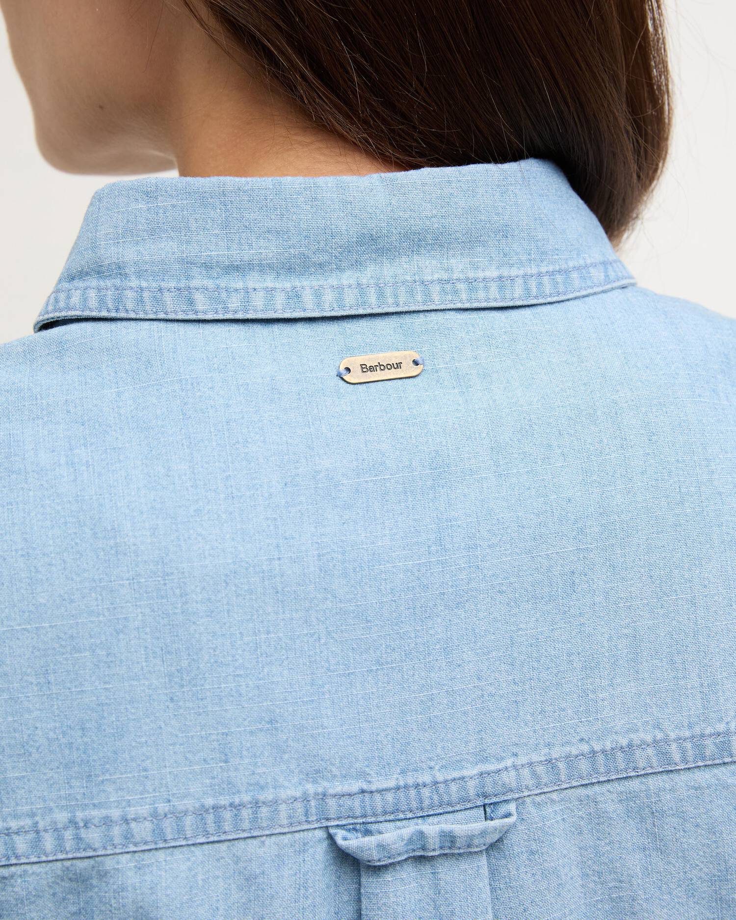 Barbour Chambray Zaria Shirt #Colour_Chambray