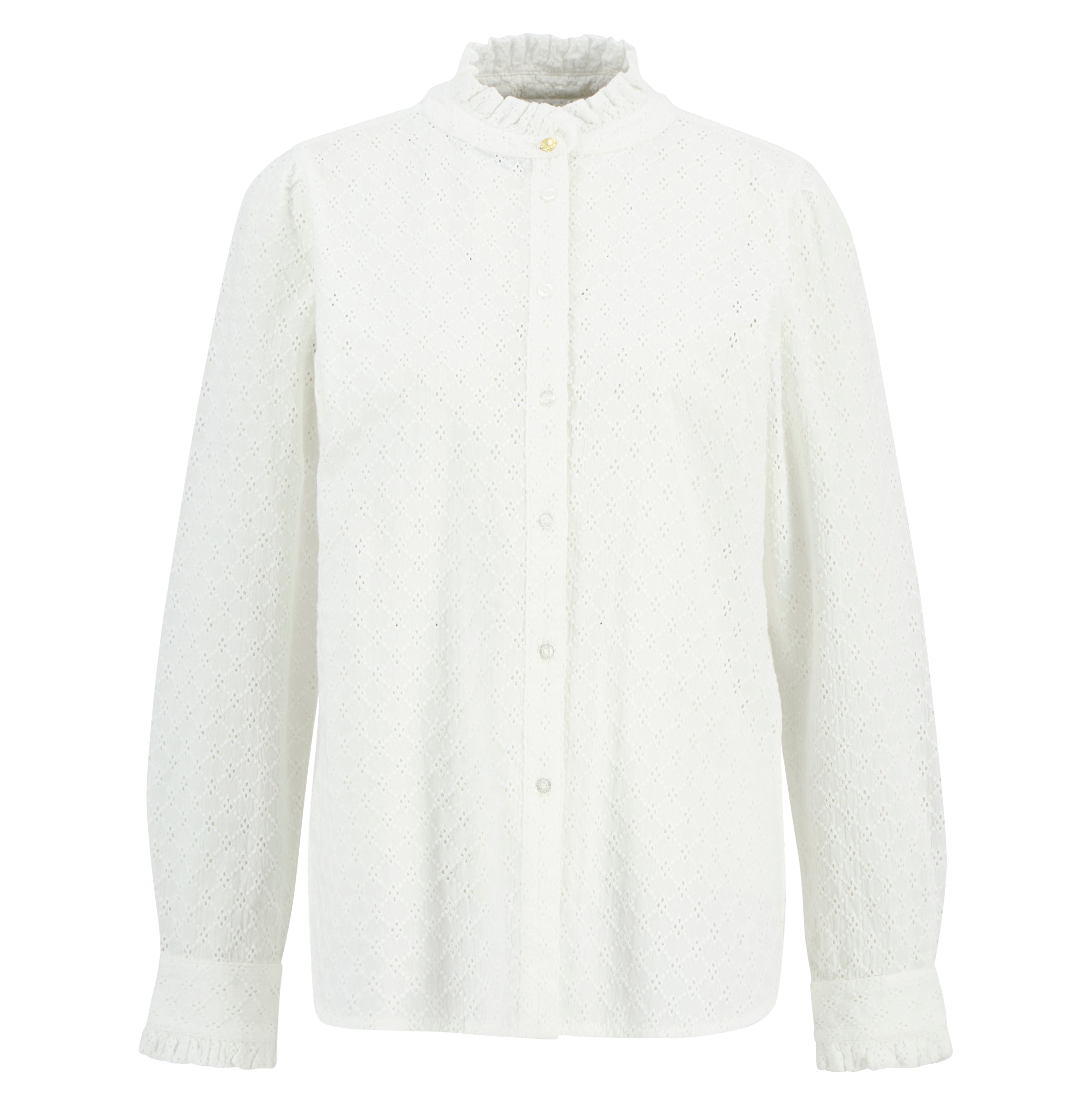 Barbour White Cynthia Shirt #Colour_White