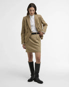 Barbour Soft Blue Tweed Petunia Mini Skirt #Colour_Soft Blue Tweed