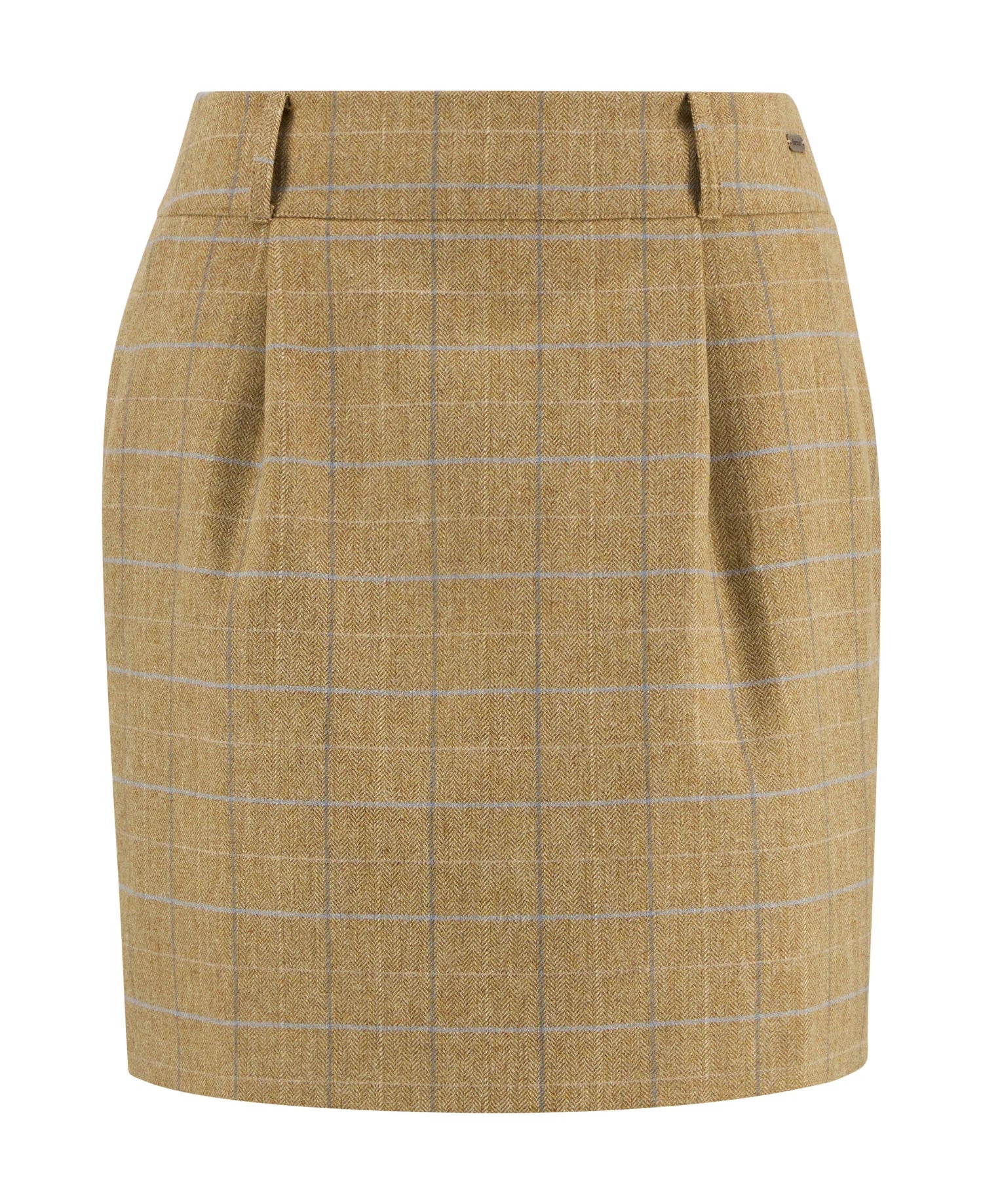 Barbour Soft Blue Tweed Petunia Mini Skirt #Colour_Soft Blue Tweed