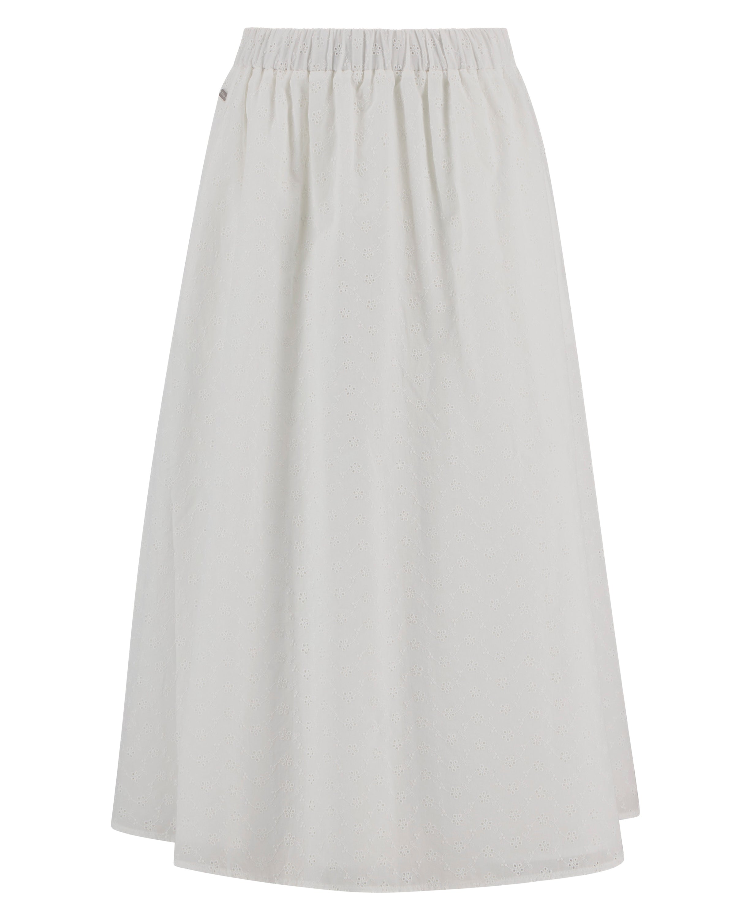 Barbour White Melody Midi Skirt #Colour_White