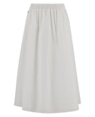 Barbour White Melody Midi Skirt #Colour_White