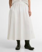 Barbour White Melody Midi Skirt #Colour_White