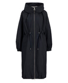 Barbour Dark Navy / Dress Navy Tartan Kempsey Showerproof Parka #Colour_Dark Navy / Dress Navy Tartan